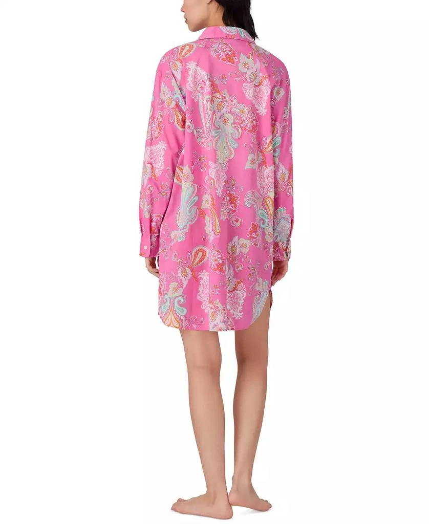 Ralph Lauren Women's Roll-Tab-Sleeve His Shirt Sleepshirt 2