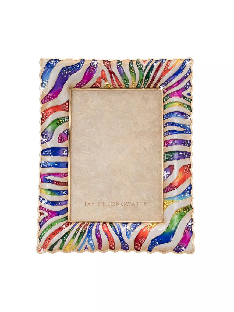Jay Strongwater Wyatt Zebra 5'' X 7'' Frame