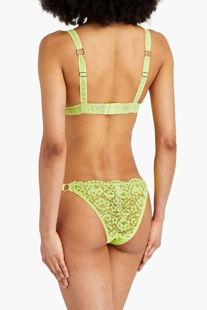 Stella McCartney Neon stretch-lace triangle bra 3