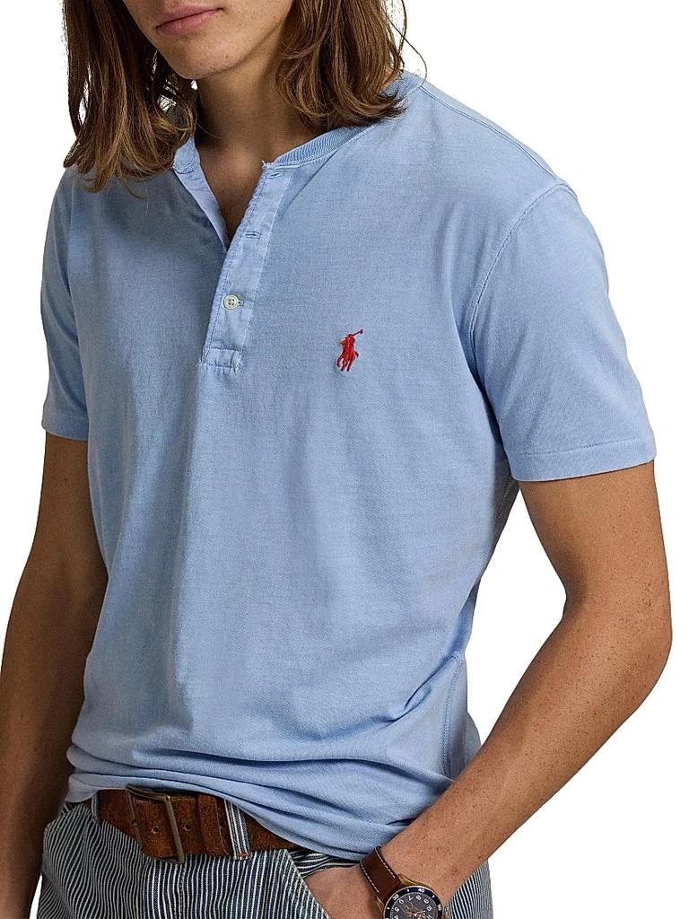 Ralph Lauren Slub Jersey Short-Sleeve Henley Shirt 5