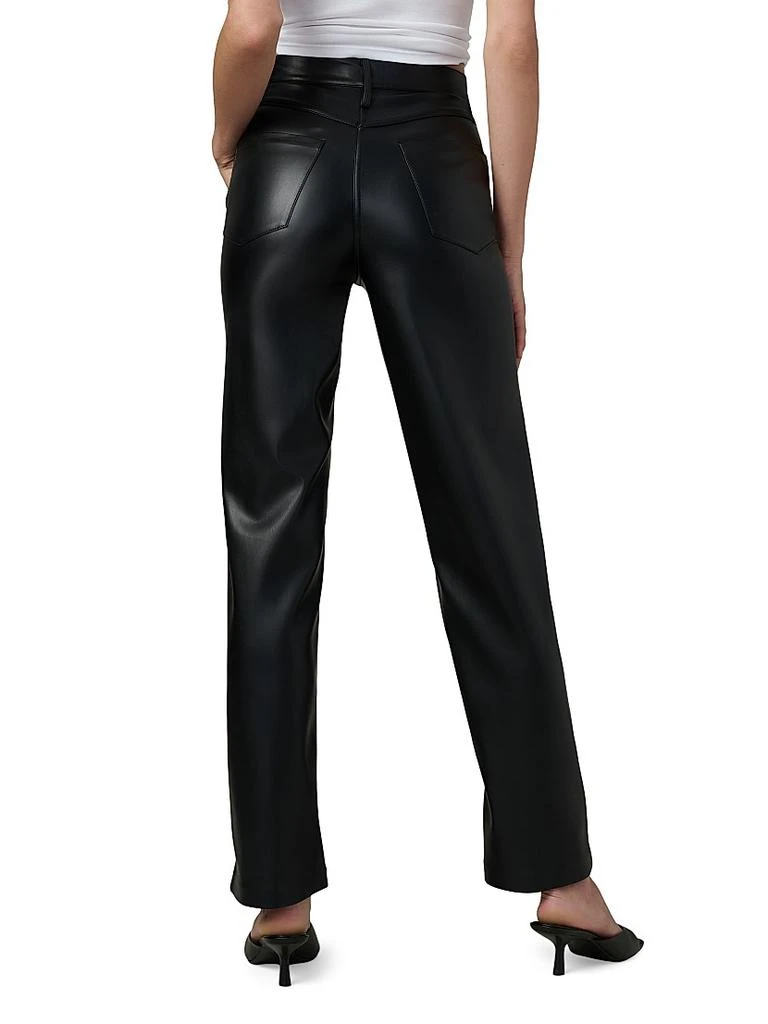 Joe's Jeans Margot Faux Leather High-Rise Straight-Leg Pants 5