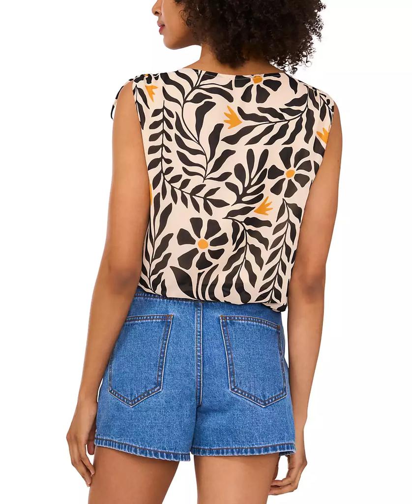 1. State Women's Tie Shoulder Tank Blouse
