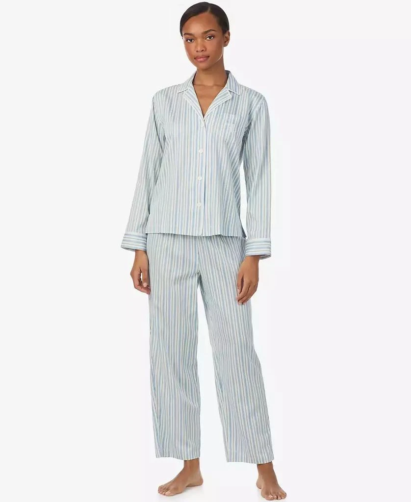 Ralph Lauren Women's 2-Piece Striped Pajama Top and Pant Set 1