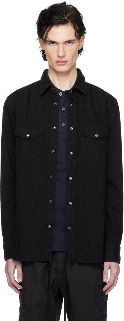 Tom Ford Black Western Shirt 1