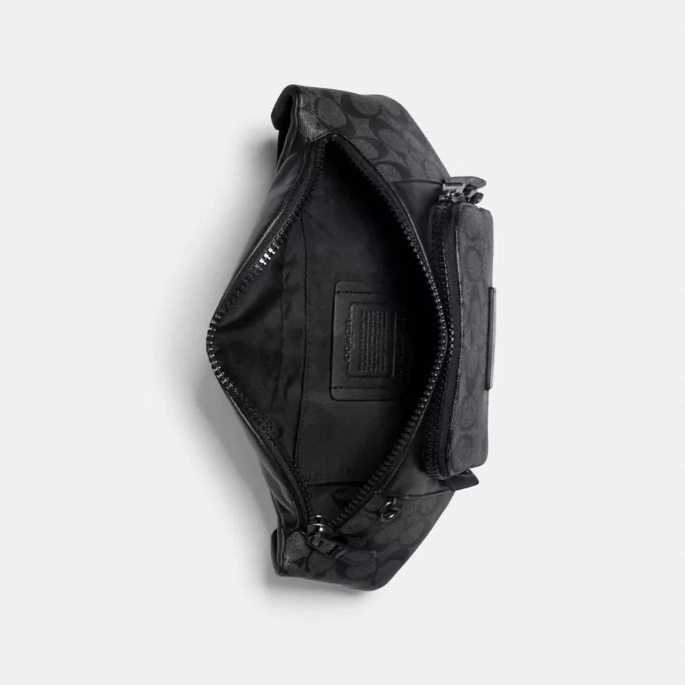 Coach Track Belt Bag In Signature Canvas 3