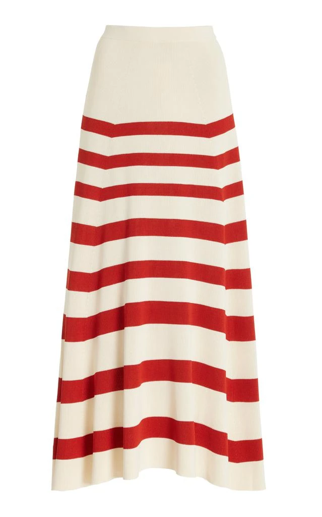 Staud STAUD - Swirling Skirt - Red - L - Moda Operandi 1