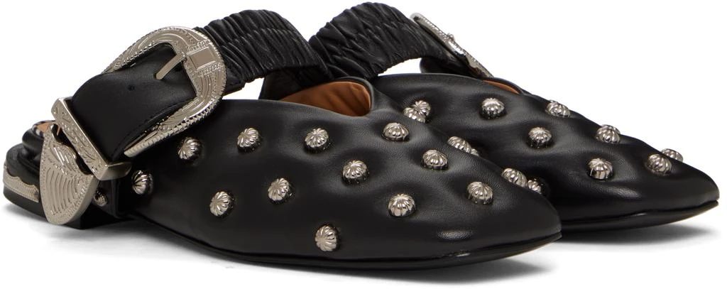 Toga Pulla Black Studded Slippers 4