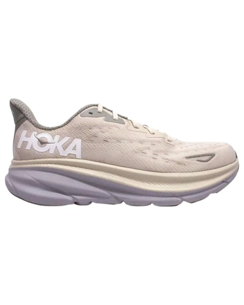 Hoka One One Men's Clifton 9 Shoes In Oat Milk/barley 2