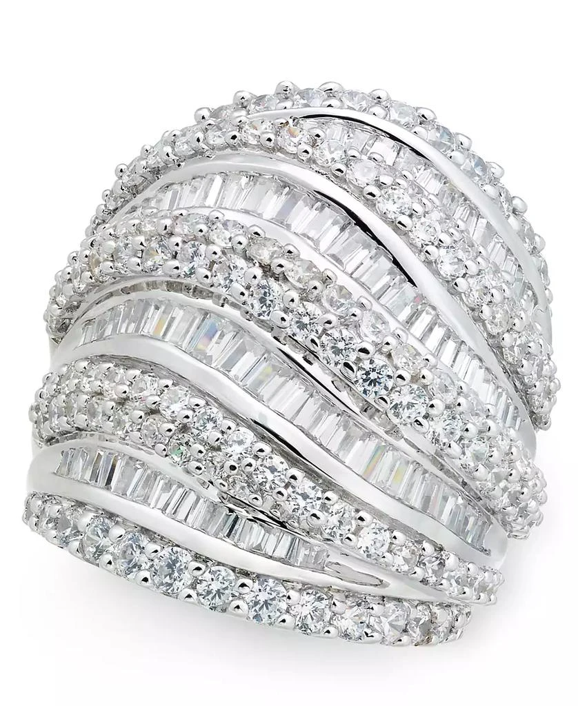 Macy
s Diamond Round 
Baguette Statement Ring (4 ct. t.w.) in 14k White Gold 4