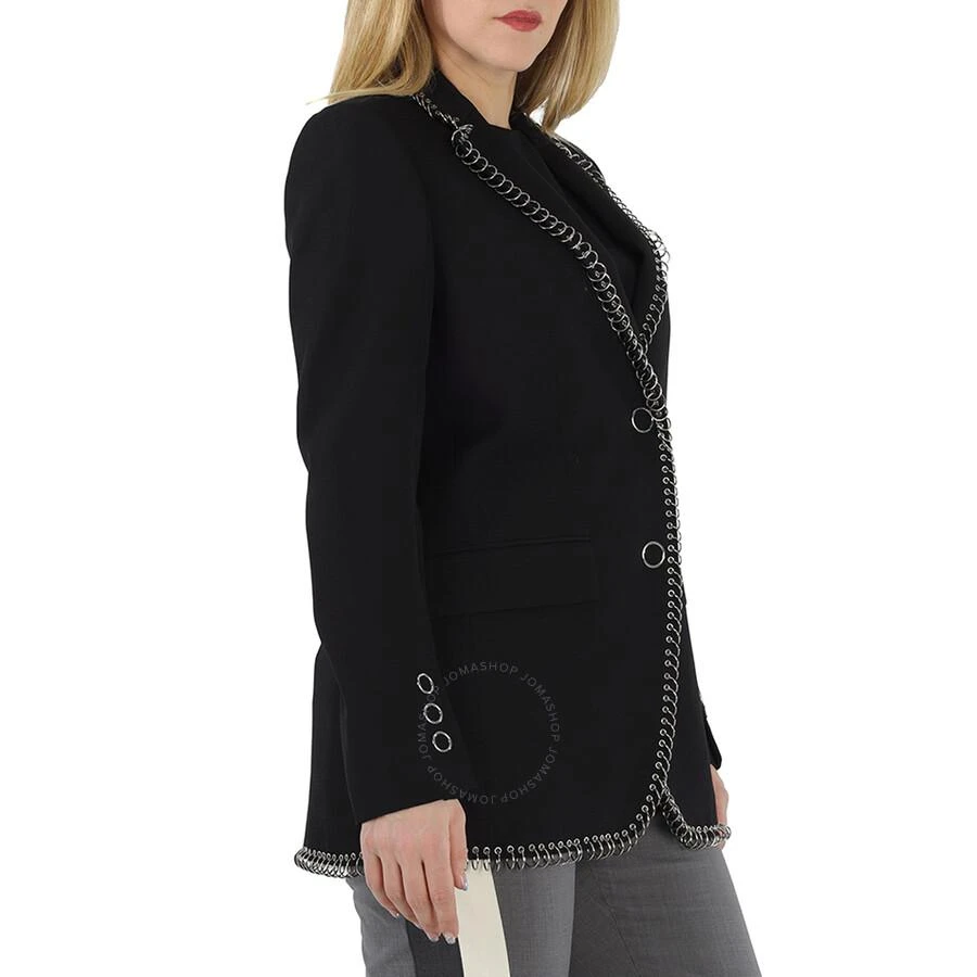 Burberry Black Sidon Ring-pierced Boxy Blazer 2