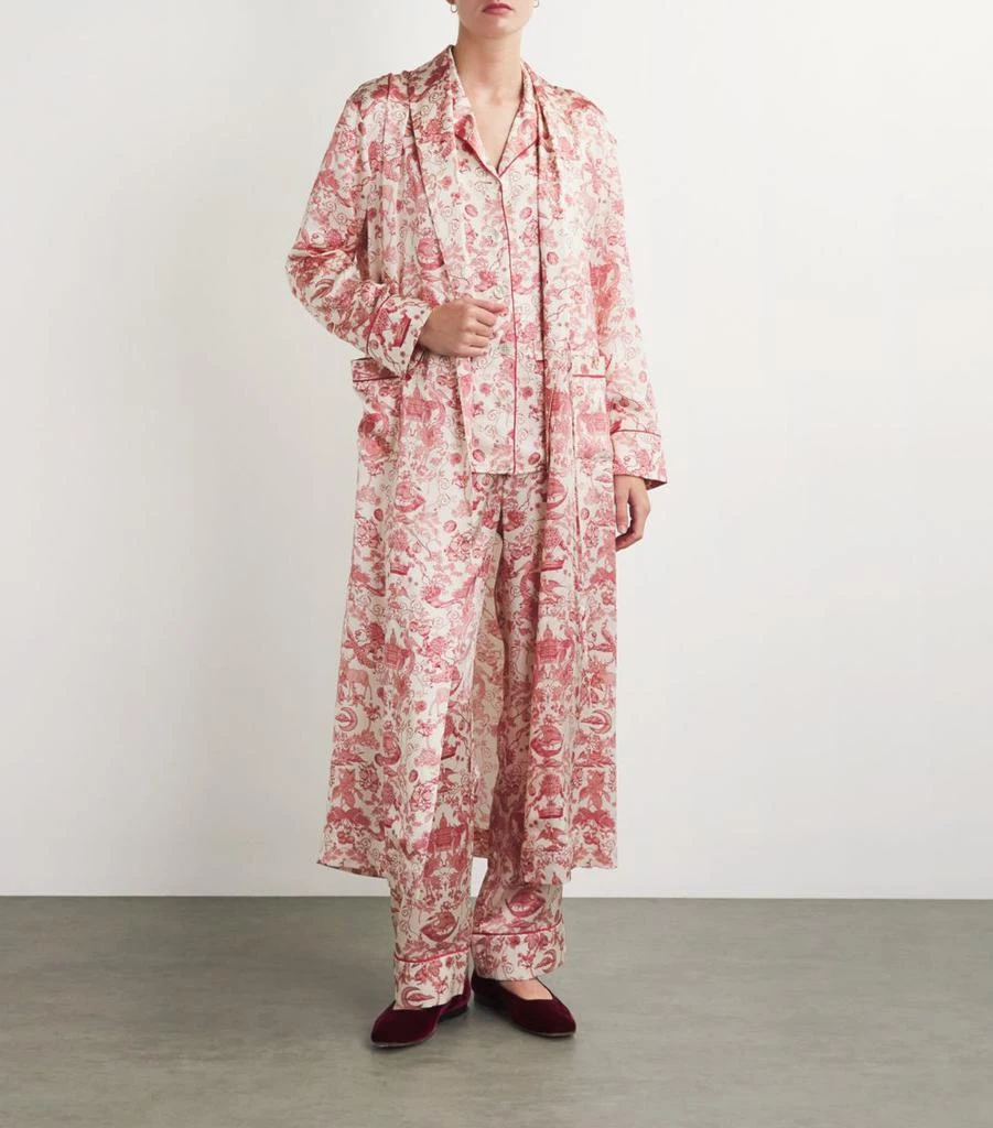 Harrods Silk Menagerie Print Robe 2