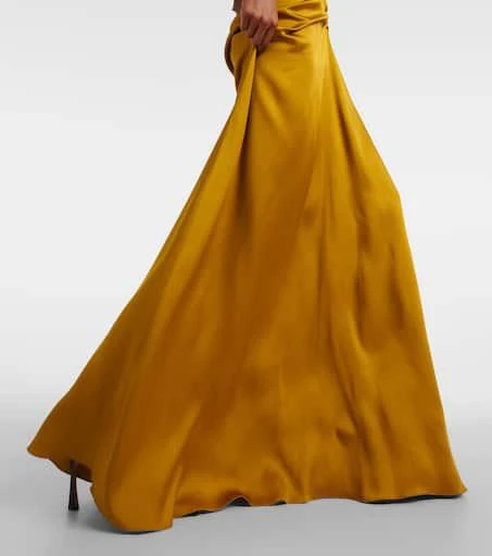 Victoria Beckham Gathered satin gown 6