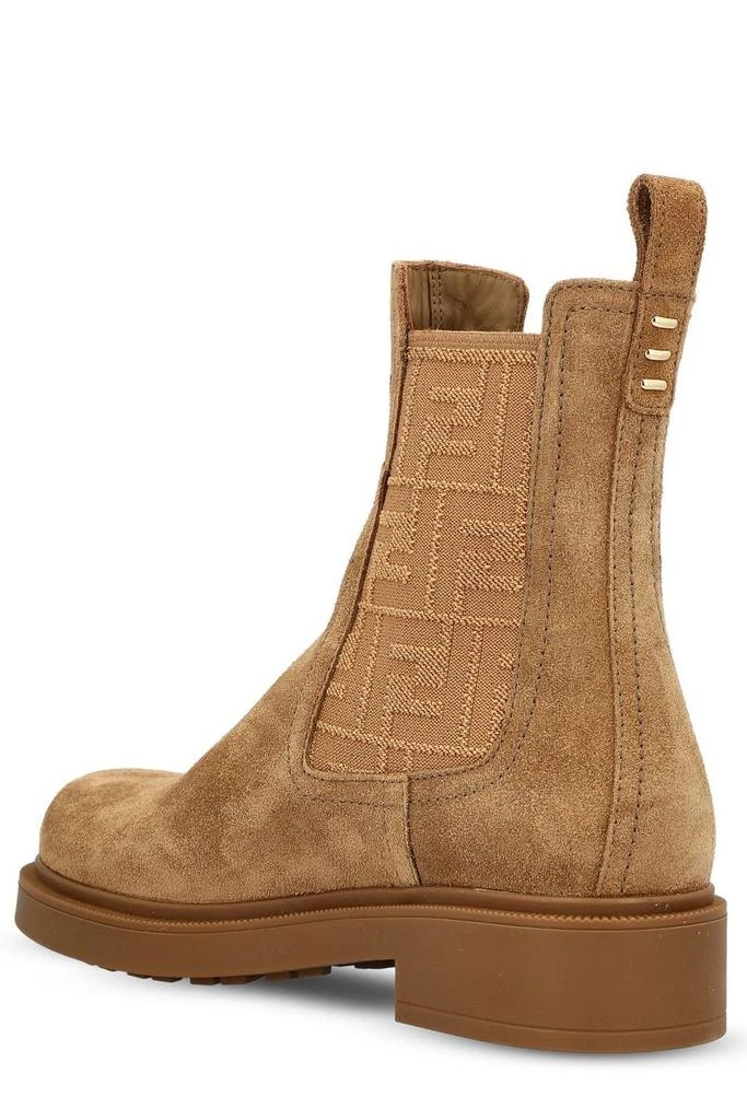 Fendi Fendi FF Motif Round-Toe Ankle Boots 3