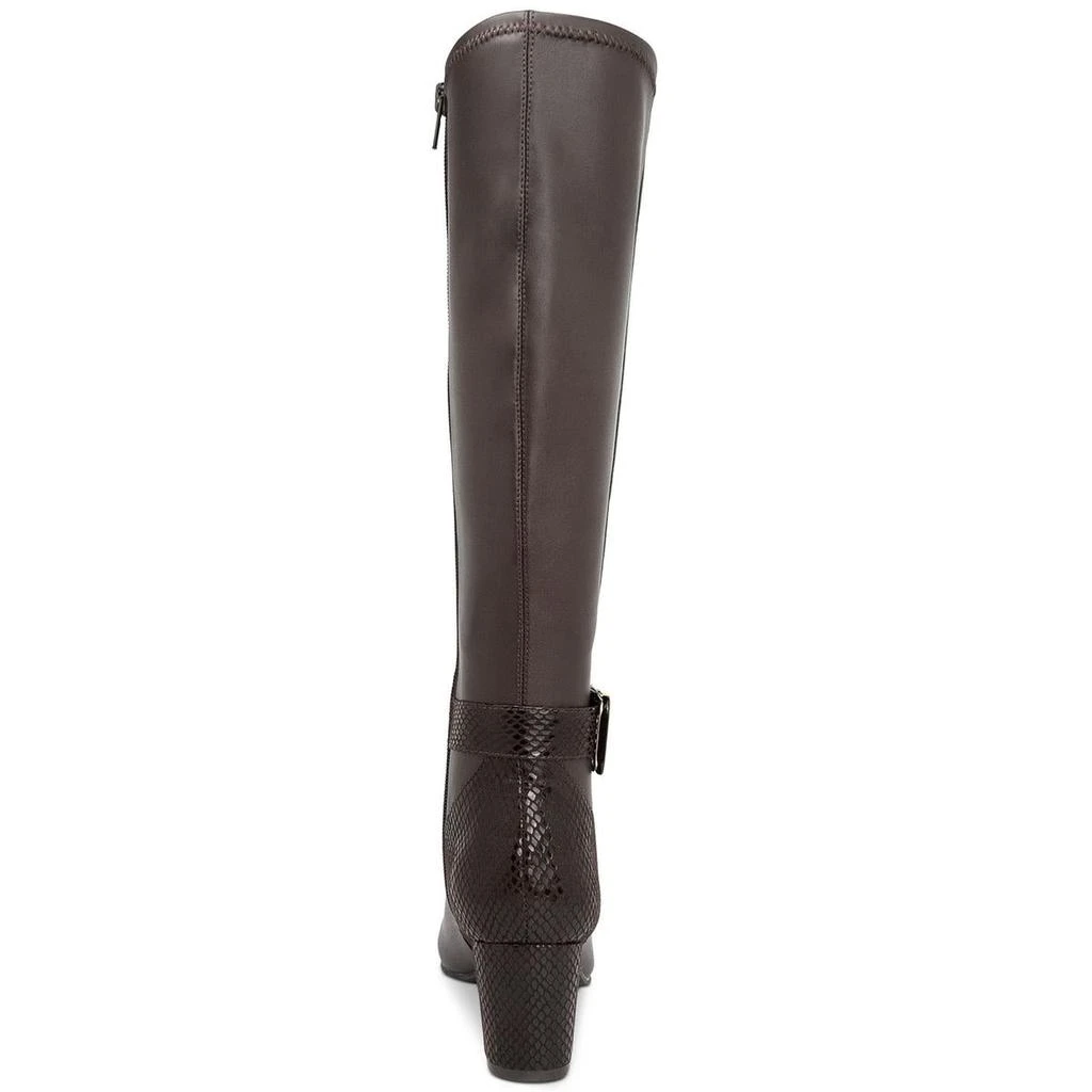 Karen Scott Isabell Womens Faux Leather Tall Knee-High Boots 3