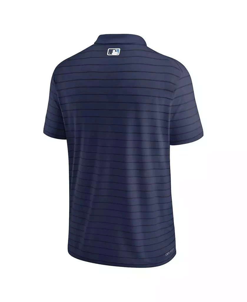 NIKE Men's Navy Tampa Bay Rays Authentic Collection Victory Striped Performance Polo Shirt 3