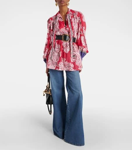 ETRO Printed cotton and silk blouse 2