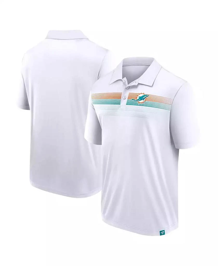 Fanatics Men's White Miami Dolphins Big Tall Sublimated Polo 1