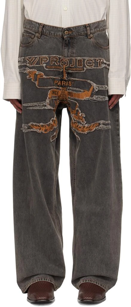 Y/Project Black Paris' Best Patch Jeans 1