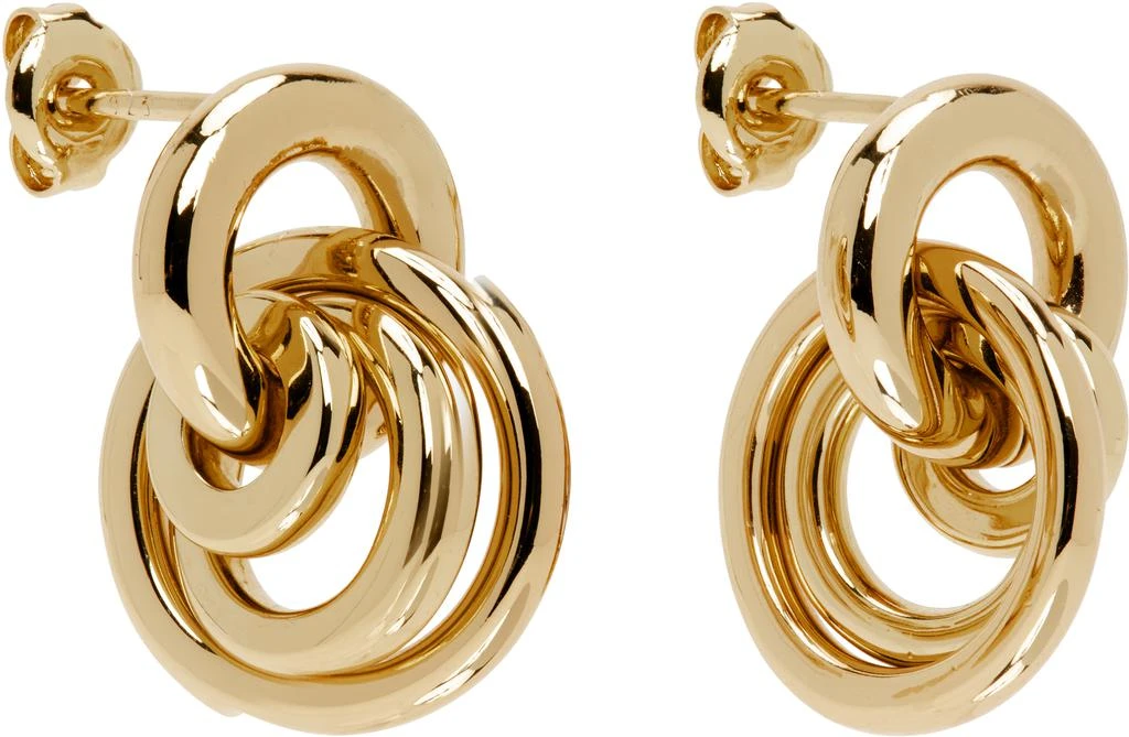 Laura Lombardi Gold Aria Earrings 2