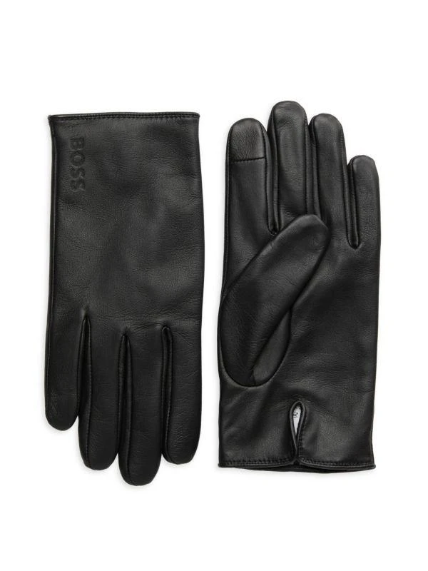 Hugo Boss Leather Gloves 1