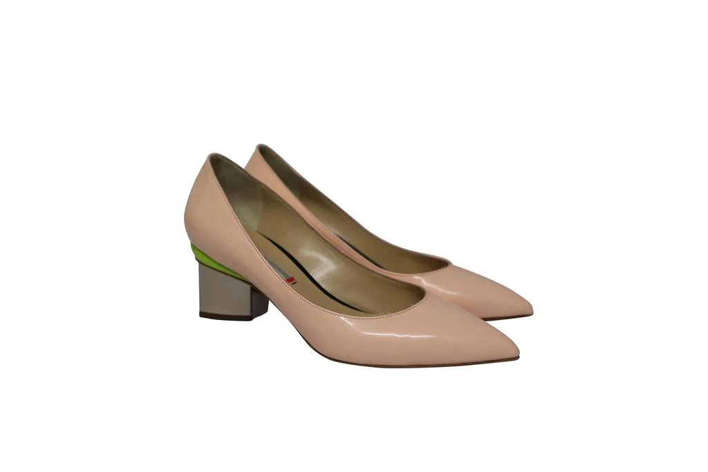 Nicholas Kirkwood Pointed Toe Pumps in Pink Patent Leather 3
