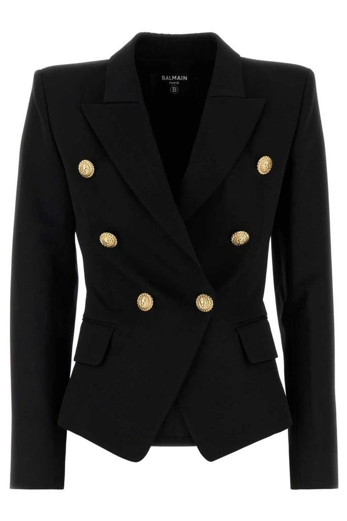 Balmain Balmain Double-Breasted Long Sleeved Blazer from Cettire