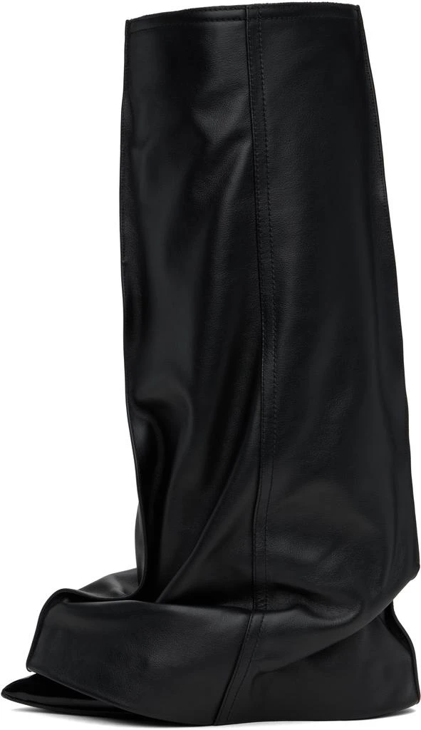 Sacai Black Leather Pants Medium Tall Boots 3