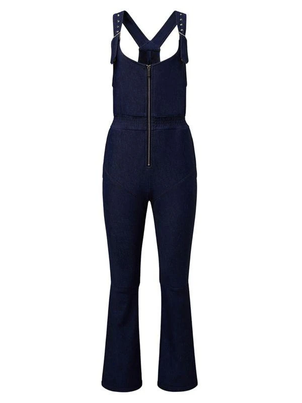 WeWoreWhat Dark Wash Bootcut Denim Jumpsuit 3
