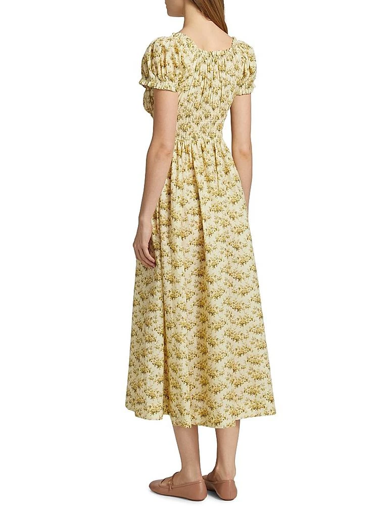 DÔEN Ashlynn Floral Cotton Midi-Dress 5