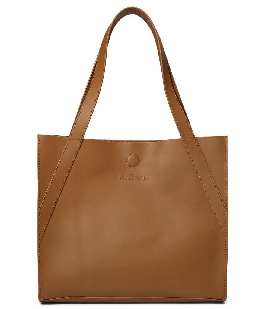 L.L.Bean Stonington Full Grain Leather Tote Bag 1