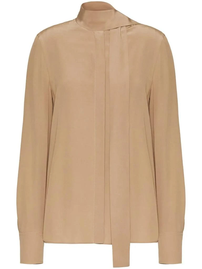Valentino Valentino Scarf-Detail Silk Blouse 4
