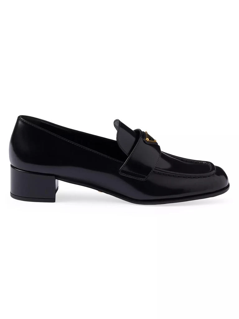 Prada Brushed Leather Loafers 1