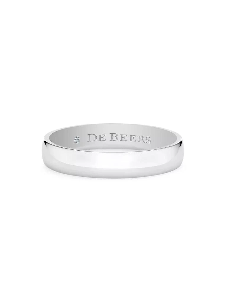 De Beers Wide Court Platinum Band 1