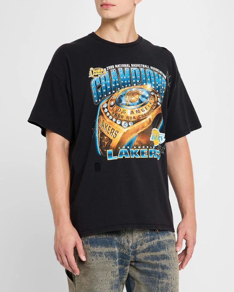 DOMREBEL Men's Los Angeles Lakers Graphic T-Shirt 4