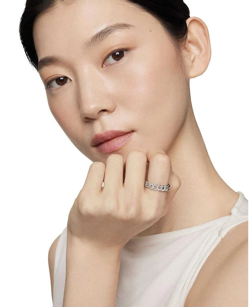 David Yurman Belmont Curb Link Narrow Ring with Pavé Diamonds 2