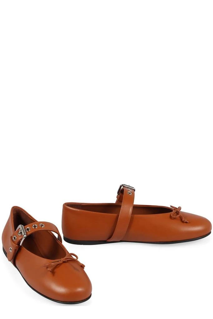 Shop Miu Miu Bow-Detailed Ballerina Shoes on Sale at BeyondStyle