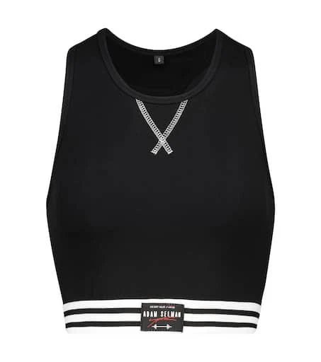 Adam Selman Sport Cotton-blend crop top 1