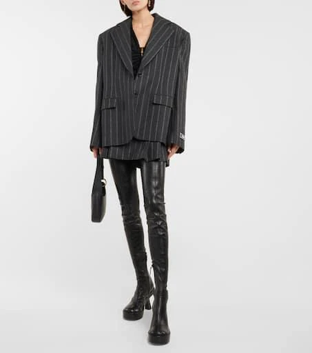 Versace Leather over-the-knee boots 2