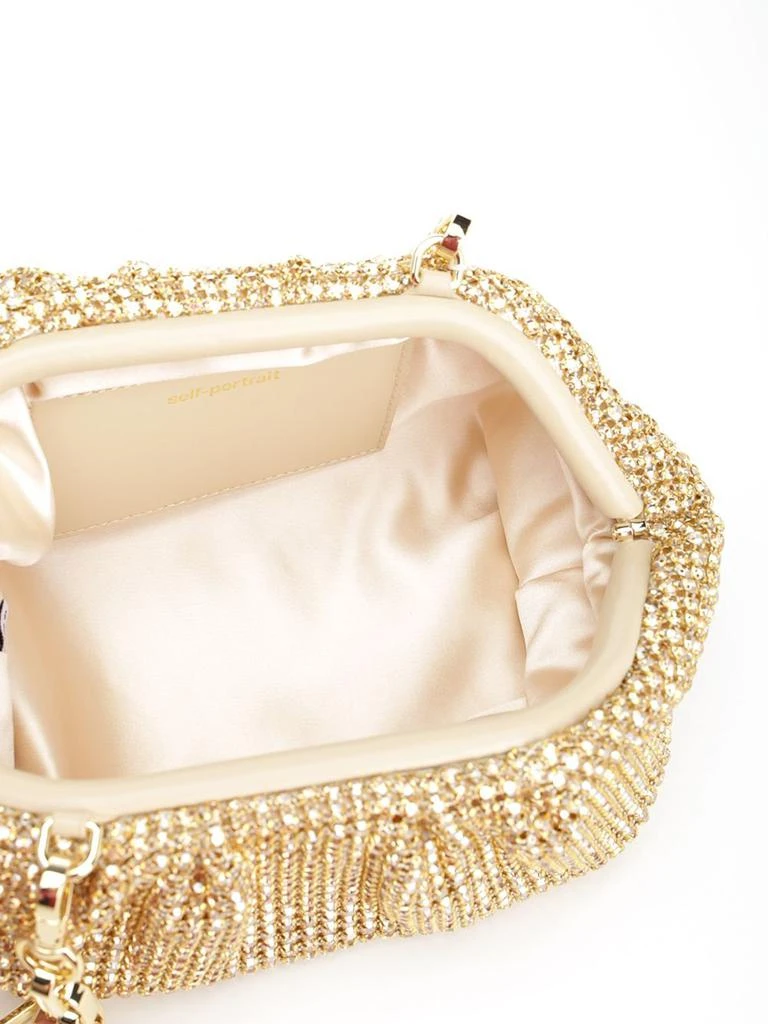 Self Portrait Self-Portrait Embellished Chainmail Clutch Bag 4