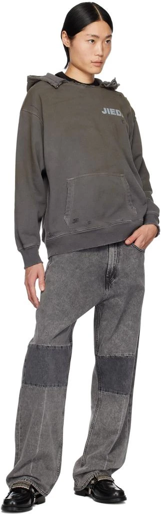 JieDa Brown Distressed Hoodie 4