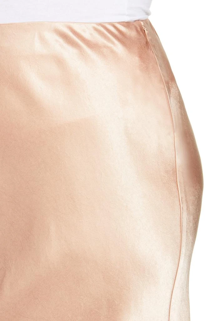 Vince Side Slit Satin Midi Skirt 4