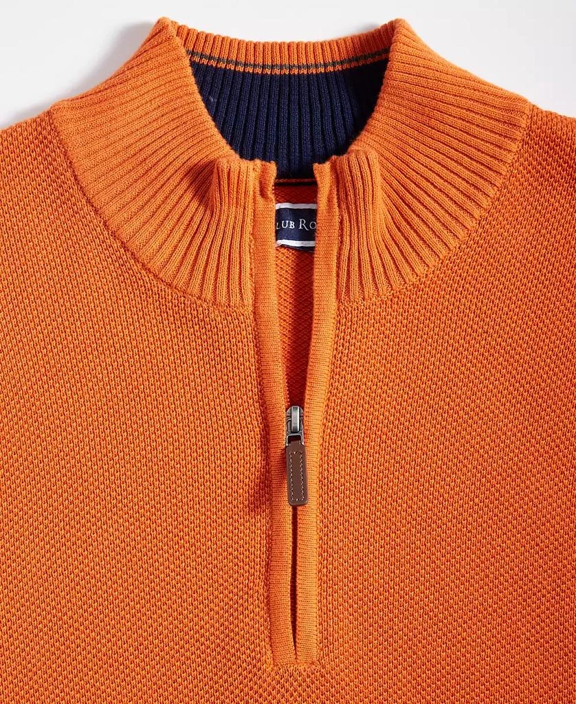 Club Room Men's Quarter-Zip Textured Cotton Sweater, Created for Macy's 3