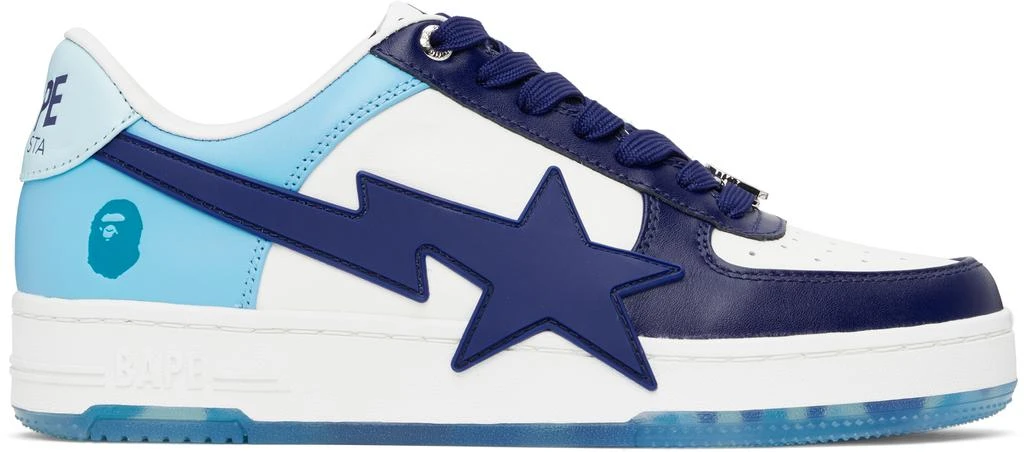 Bape White & Blue BAPE STA OS Sneakers 1