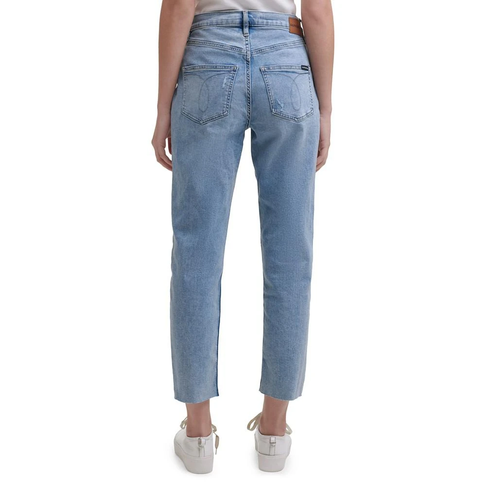 Calvin Klein High-Rise Distressed Ankle Jeans 4