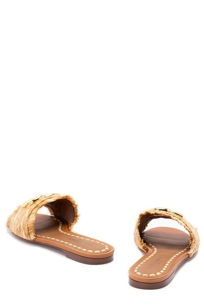 Dolce 
Gabbana Dolce 
Gabbana Logo Plaque Braided Slippers 3