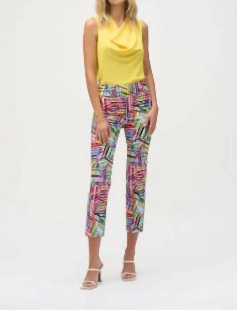 JOSEPH RIBKOFF Joseph Ribkoff - Abstract Graphic Summer Trousers 2