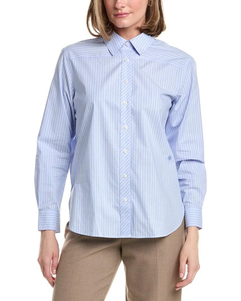 Brooks Brothers Oversized Poplin Blouse