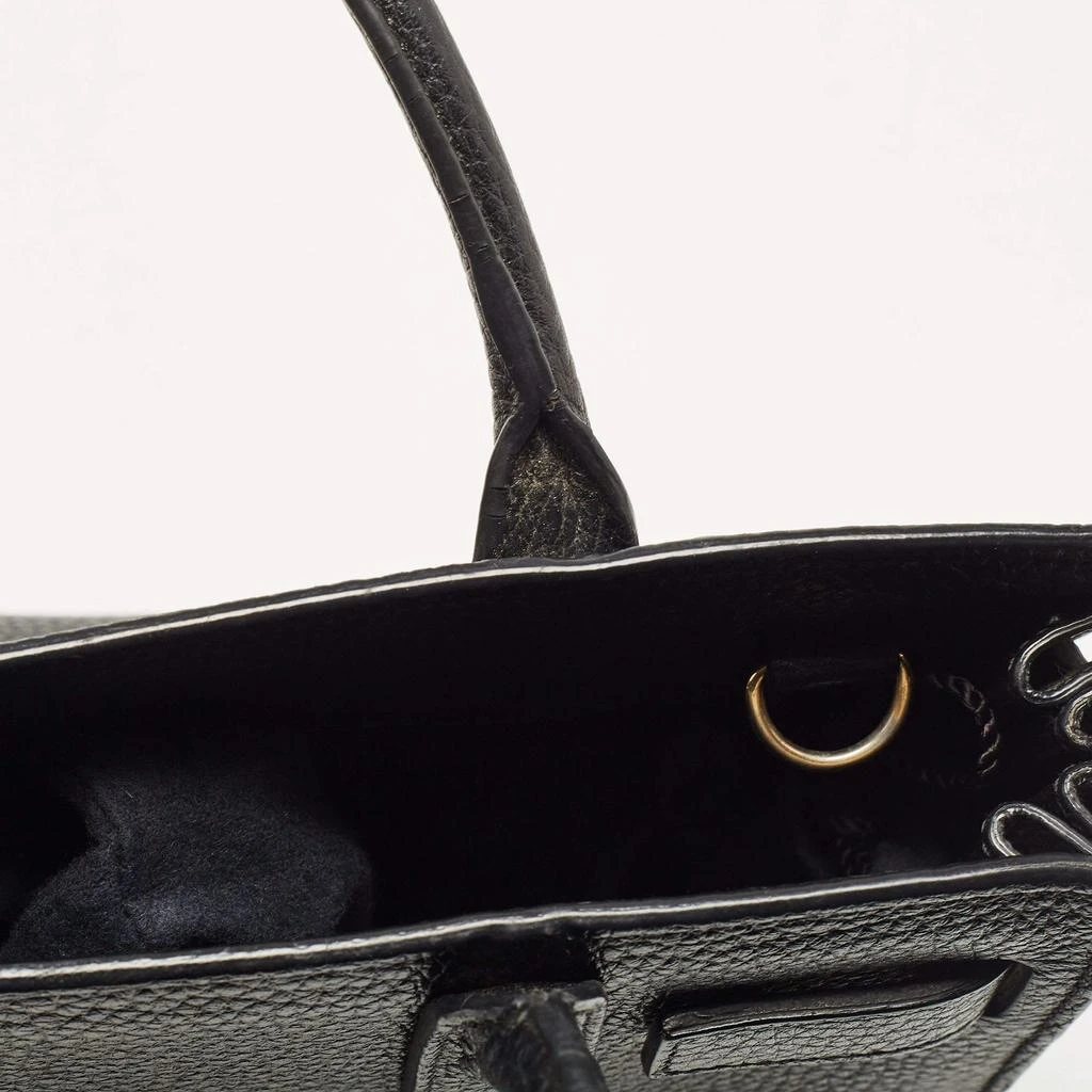 Yves Saint Laurent Saint Laurent Black Leather Nano Classic Sac De Jour Tote 6