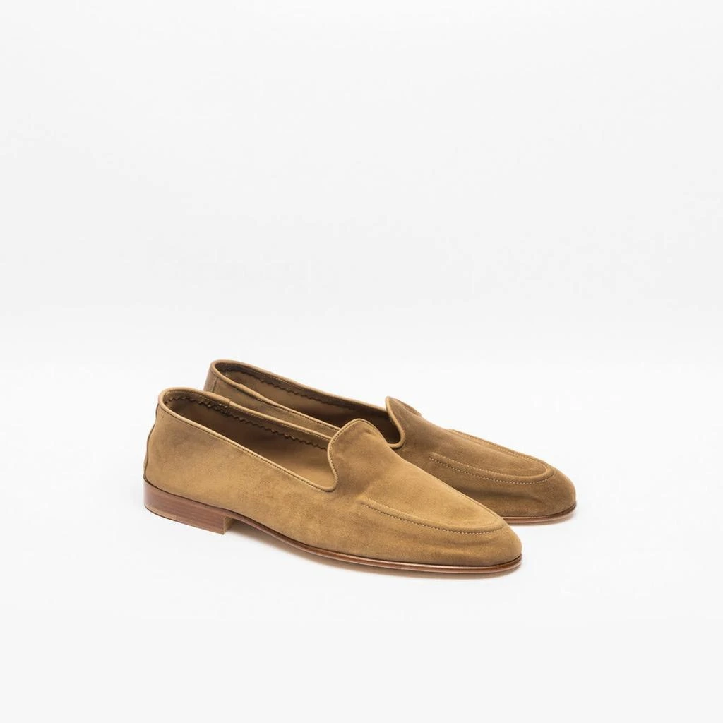 Edward Green Camel Baby Calf Unlined Loafer 2