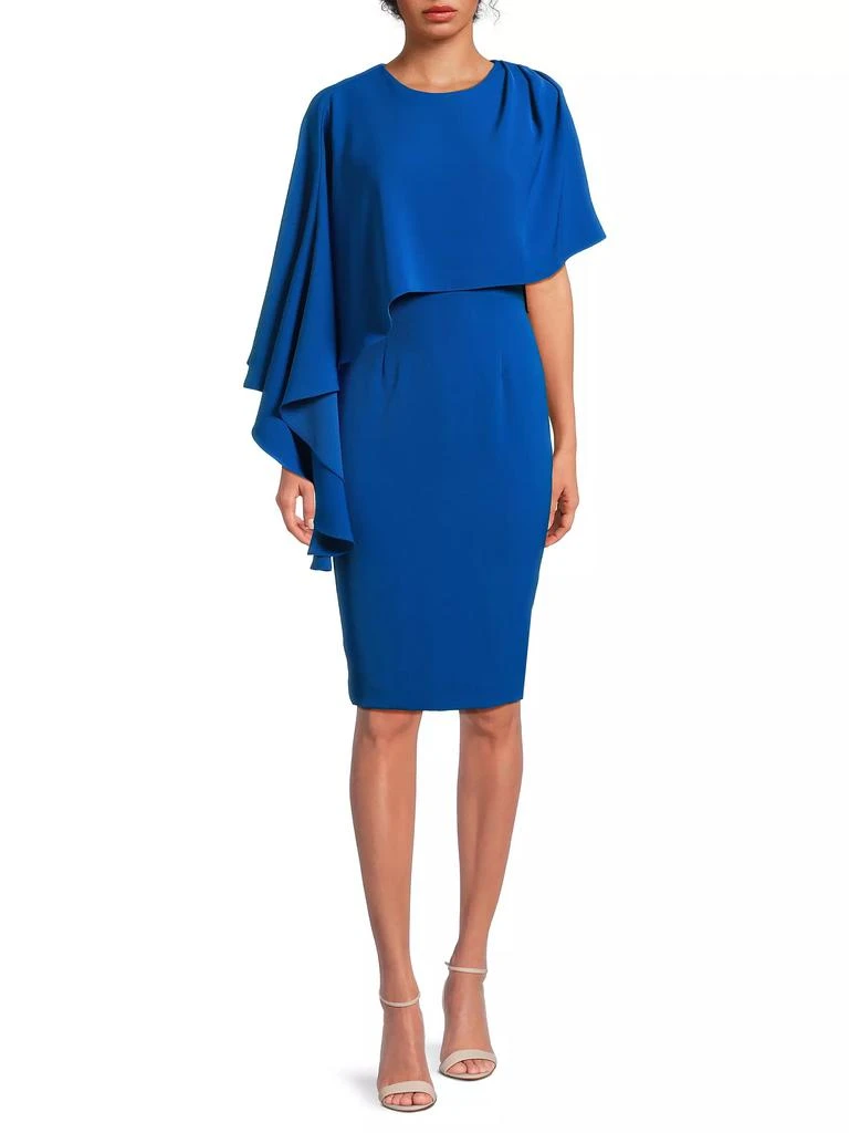 Black Halo Rayna Sheath Capelet Midi-Dress 3